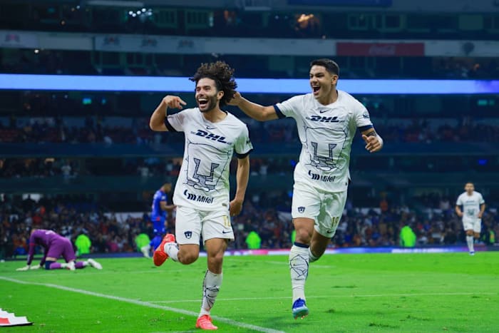 Pumas venció a domicilio a Cruz Azul por goleada de 1-4